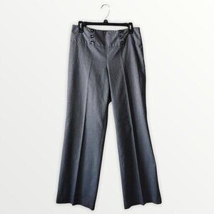 Be Yourself High Waist Button Wide Leg Trouser